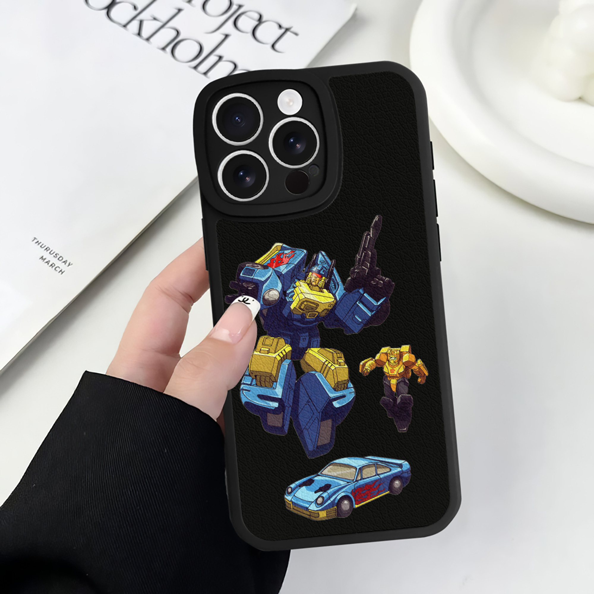 （画像用）  【iPhone 16シリーズ対応】シリコンスマホケース（レザー調） 材質：シリコン